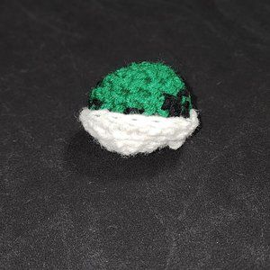NWT Hand-Crafted Crocheted Mario Bros. Shell Key Chain
